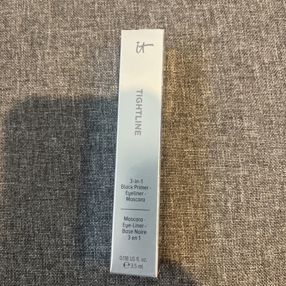 IT Cosmetics Tightline 3-in-1 Primer Eyeliner Mascara, Black, 0.118 fl oz